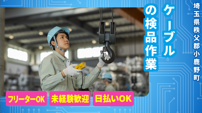株式会社日本ケイテム 【ケーブルの検品作業】11772の工場求人・派遣情報 | ジョバディ工場