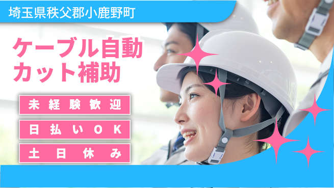 株式会社日本ケイテム 安心スタート【ケーブル自動カット補助】11772の工場求人・派遣情報 | ジョバディ工場