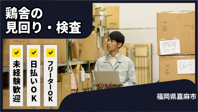 株式会社日本ケイテム 【鶏舎の見回り・検査】12048の工場求人・派遣情報 | ジョバディ工場