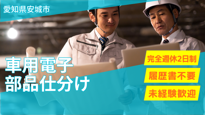 株式会社綜合キャリアオプション 【車用電子部品仕分け】の工場求人・派遣情報 | ジョバディ工場