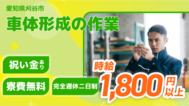 株式会社綜合キャリアオプション スタート応援金【車体形成の作業】の工場求人・派遣情報 | ジョバディ工場