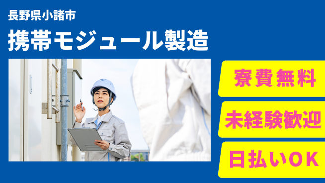 株式会社ワールドインテック 清潔な環境【携帯モジュール製造】の工場求人・派遣情報 | ジョバディ工場