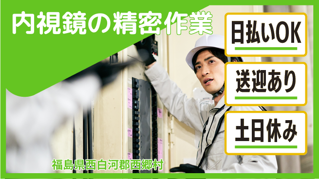 株式会社ワールドインテック 安心の昼勤務【内視鏡の精密作業】の工場求人・派遣情報 | ジョバディ工場