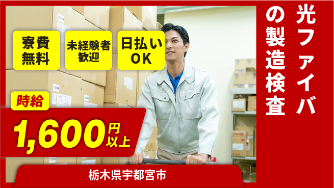 株式会社ワールドインテック 【光ファイバの製造検査】の工場求人・派遣情報 | ジョバディ工場