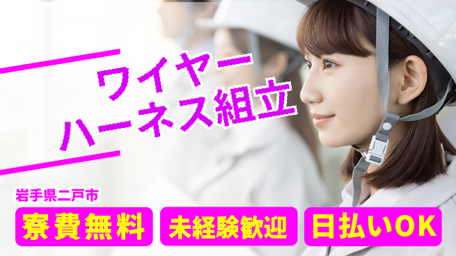 株式会社ワールドインテック 手に職を【ワイヤーハーネス組立】の工場求人・派遣情報 | ジョバディ工場