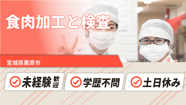 パーソルファクトリーパートナーズ株式会社 夜勤で快適【食肉加工と検査】の工場求人・派遣情報 | ジョバディ工場