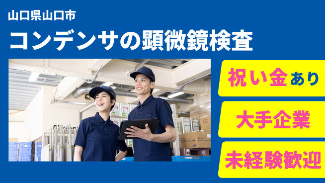 パーソルファクトリーパートナーズ株式会社 【コンデンサの顕微鏡検査】の工場求人・派遣情報 | ジョバディ工場