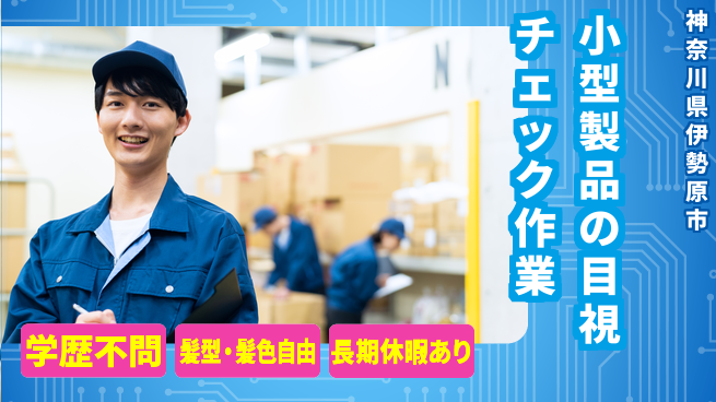 株式会社イカイプロダクト 【小型製品の目視チェック作業】土日祝休の工場求人・派遣情報 | ジョバディ工場