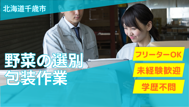 ＵＴエージェント株式会社 【野菜の選別包装作業】の工場求人・派遣情報 | ジョバディ工場