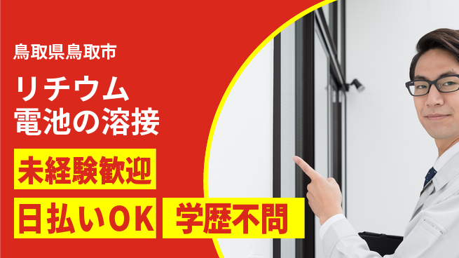 株式会社ワールドインテック コツコツ作業【リチウム電池の溶接】の工場求人・派遣情報 | ジョバディ工場