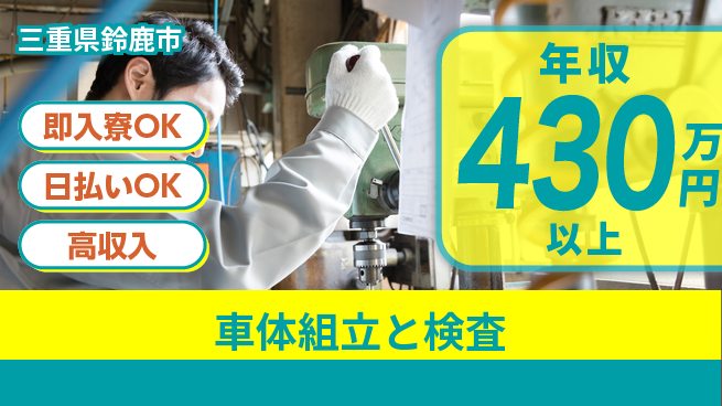 株式会社ワールドインテック スムーズ入居【車体組立と検査】の工場求人・派遣情報 | ジョバディ工場
