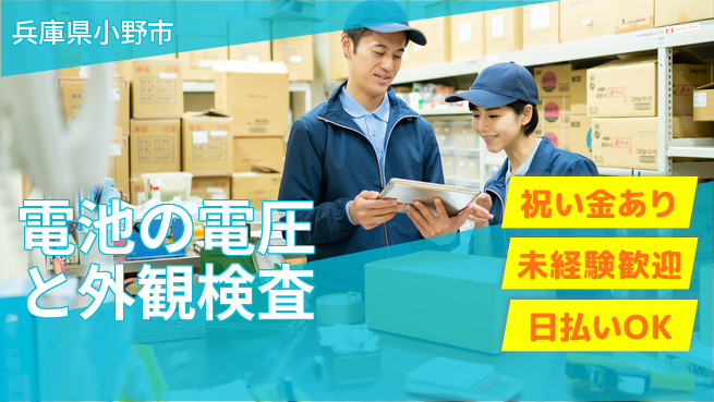 株式会社ウイルテック 【電池の電圧と外観検査】の工場求人・派遣情報 | ジョバディ工場