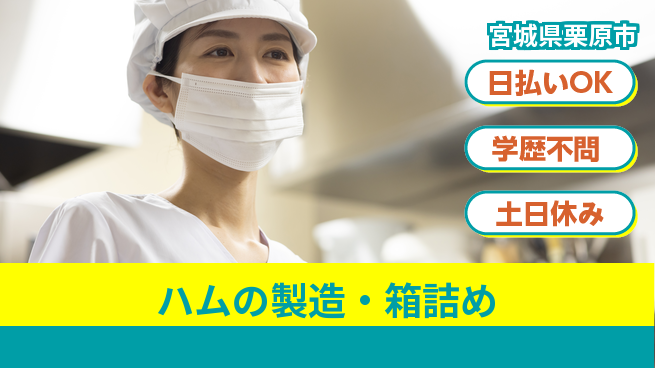 東洋ワーク株式会社 【ハムの製造・箱詰め】の工場求人・派遣情報 | ジョバディ工場