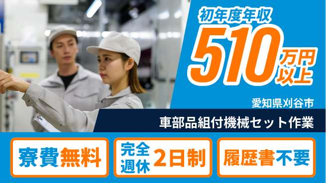 株式会社綜合キャリアオプション 【車部品組付機械セット作業】の工場求人・派遣情報 | ジョバディ工場