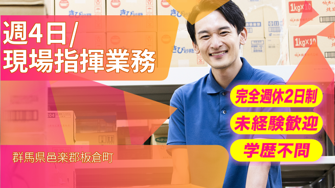 株式会社バイトレ 週4日/現場指揮業務の工場求人・派遣情報 | ジョバディ工場