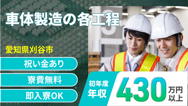 ディーピーティー株式会社 スターター特典【車体製造の各工程】の工場求人・派遣情報 | ジョバディ工場
