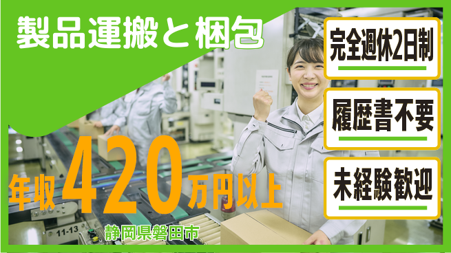 株式会社綜合キャリアオプション 設備も整備【製品運搬と梱包】の工場求人・派遣情報 | ジョバディ工場