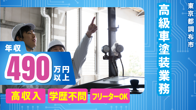 日研トータルソーシング株式会社　製造事業部 週払い可【高級車塗装業務】の工場求人・派遣情報 | ジョバディ工場