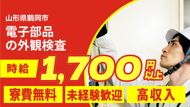 日研トータルソーシング株式会社　製造事業部 安心の住環境【電子部品の外観検査】の工場求人・派遣情報 | ジョバディ工場