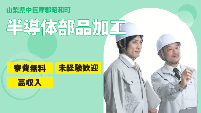 日研トータルソーシング株式会社　製造事業部 週払い可【半導体部品加工】の工場求人・派遣情報 | ジョバディ工場