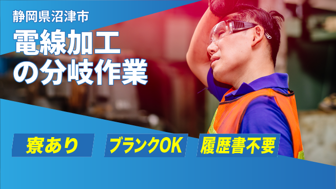 株式会社イカイアウトソーシング第二事業部 体を動かす【電線加工の分岐作業】の工場求人・派遣情報 | ジョバディ工場