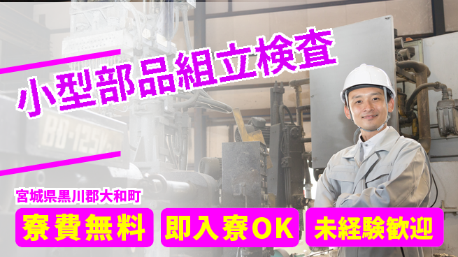 東洋ワーク株式会社 住居費ゼロ【小型部品組立検査】の工場求人・派遣情報 | ジョバディ工場