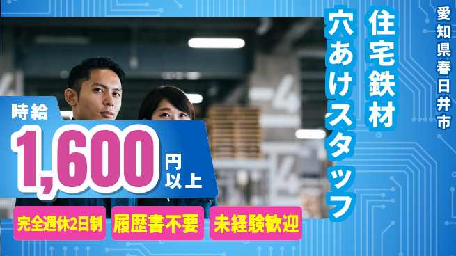 株式会社綜合キャリアオプション 【住宅鉄材穴あけスタッフ】の工場求人・派遣情報 | ジョバディ工場