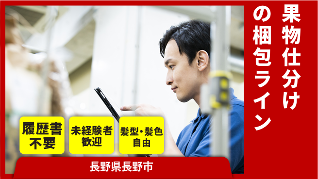 株式会社綜合キャリアオプション 【果物仕分けの梱包ライン】の工場求人・派遣情報 | ジョバディ工場