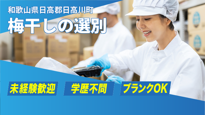 株式会社東乃匠 【梅干しの選別】未経験OKの工場求人・派遣情報 | ジョバディ工場