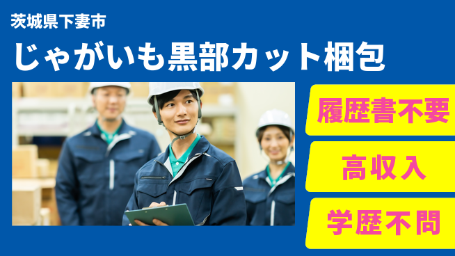 株式会社綜合キャリアオプション 【じゃがいも黒部カット梱包】の工場求人・派遣情報 | ジョバディ工場