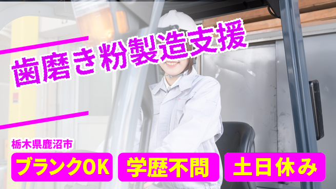 日研トータルソーシング株式会社　製造事業部 【歯磨き粉製造支援】の工場求人・派遣情報 | ジョバディ工場
