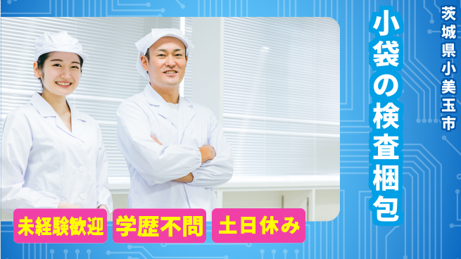 ＵＴエージェント株式会社 【小袋の検査梱包】の工場求人・派遣情報 | ジョバディ工場