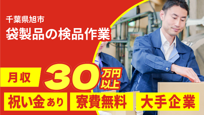 ＵＴエージェント株式会社 スタート応援金【袋製品の検品作業】の工場求人・派遣情報 | ジョバディ工場