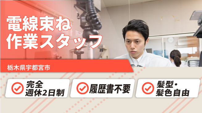 株式会社綜合キャリアオプション 安心の成長環境【電線加工と束ね作業】の工場求人・派遣情報 | ジョバディ工場