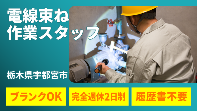 株式会社綜合キャリアオプション 心地よい休息【電線束ね作業スタッフ】の工場求人・派遣情報 | ジョバディ工場