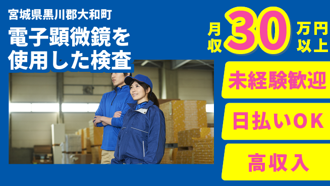 東洋ワーク株式会社 【電子顕微鏡を使用した検査】の工場求人・派遣情報 | ジョバディ工場