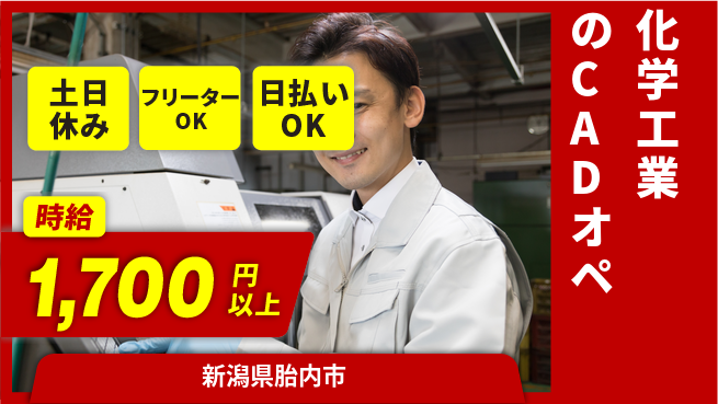 東洋ワーク株式会社 【化学工業のCADオペ】の工場求人・派遣情報 | ジョバディ工場