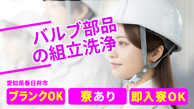 東洋ワーク株式会社 【バルブ部品の組立洗浄】の工場求人・派遣情報 | ジョバディ工場