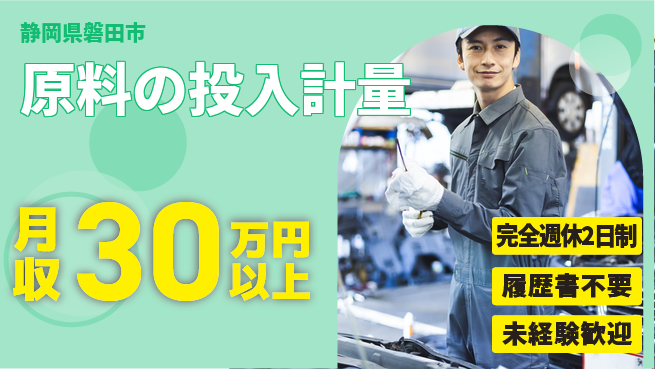 株式会社綜合キャリアオプション 原料の投入計量の工場求人・派遣情報 | ジョバディ工場